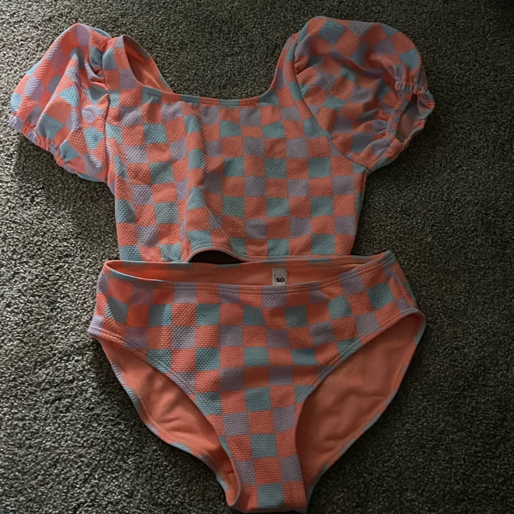 SO girls size 16 two piece swim suit